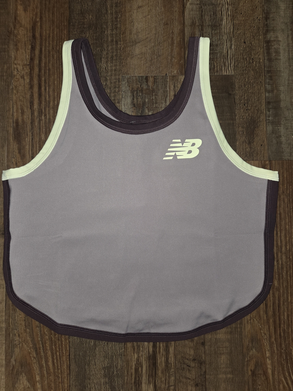 New Balance Lavender Tank with White Trim and Dark Purple Edging